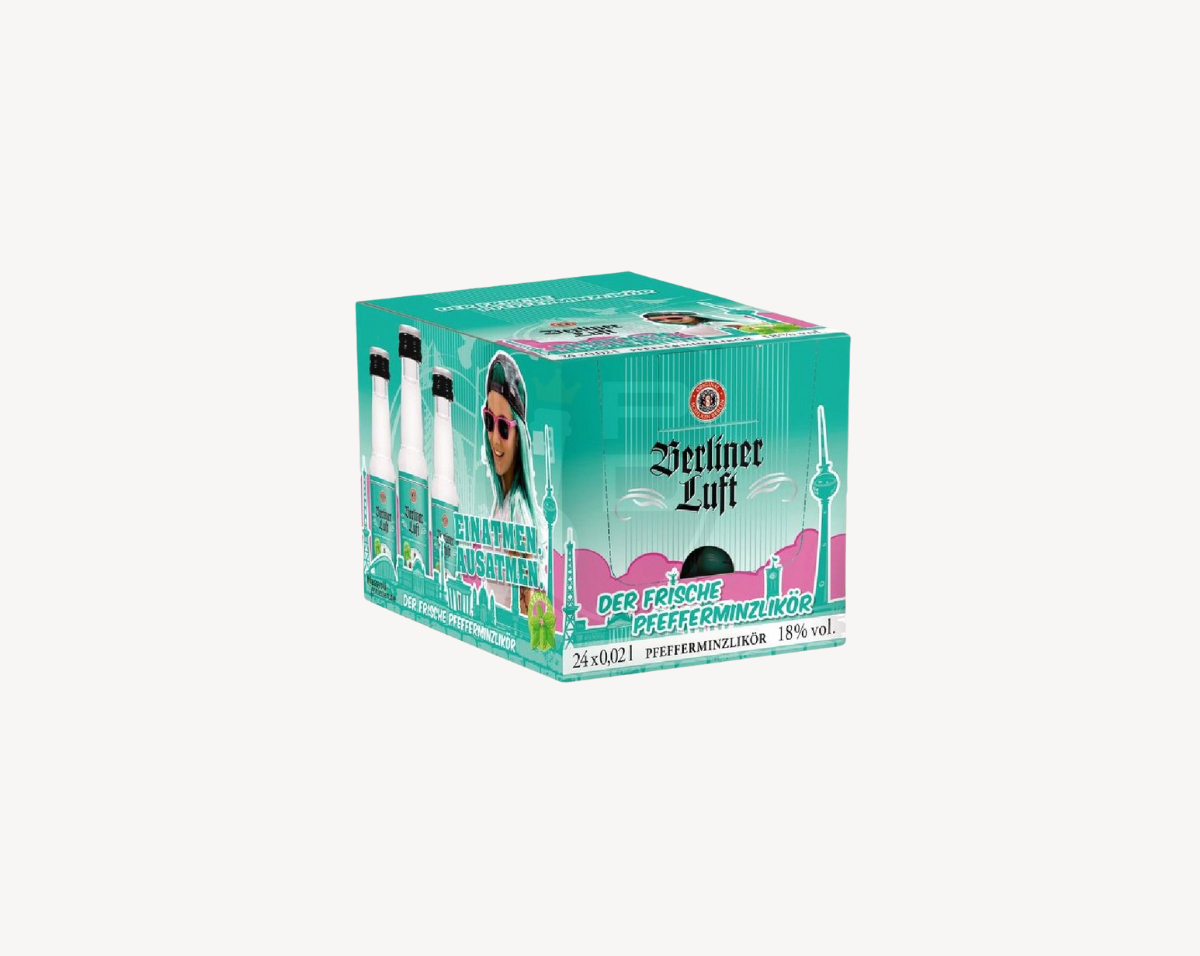 Berliner Luft Pfefferminzlikör 24x2cl - Festdepot Ackerl