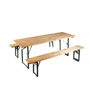 Biertischgarnitur "breit" (Tisch + 2 Bänke) - "Select"