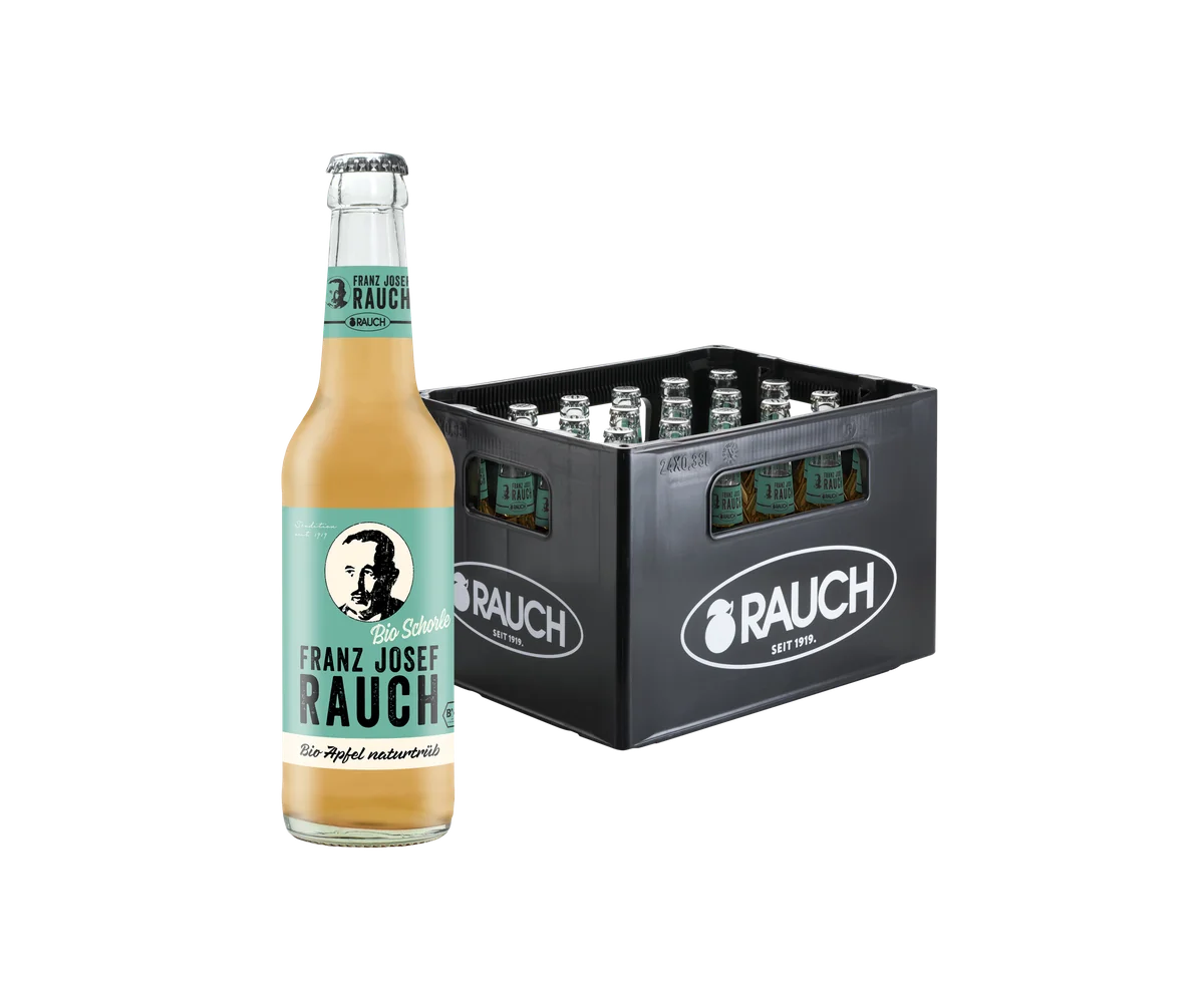 FJ Rauch Bio Apfelsaft naturtrüb g'spritzt 24x0,33lt Kiste