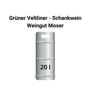 Grüner Veltliner Schankwein Weingut Moser weiß 20lt
