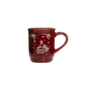 Häferl rot 0,25lt - Wintermotiv