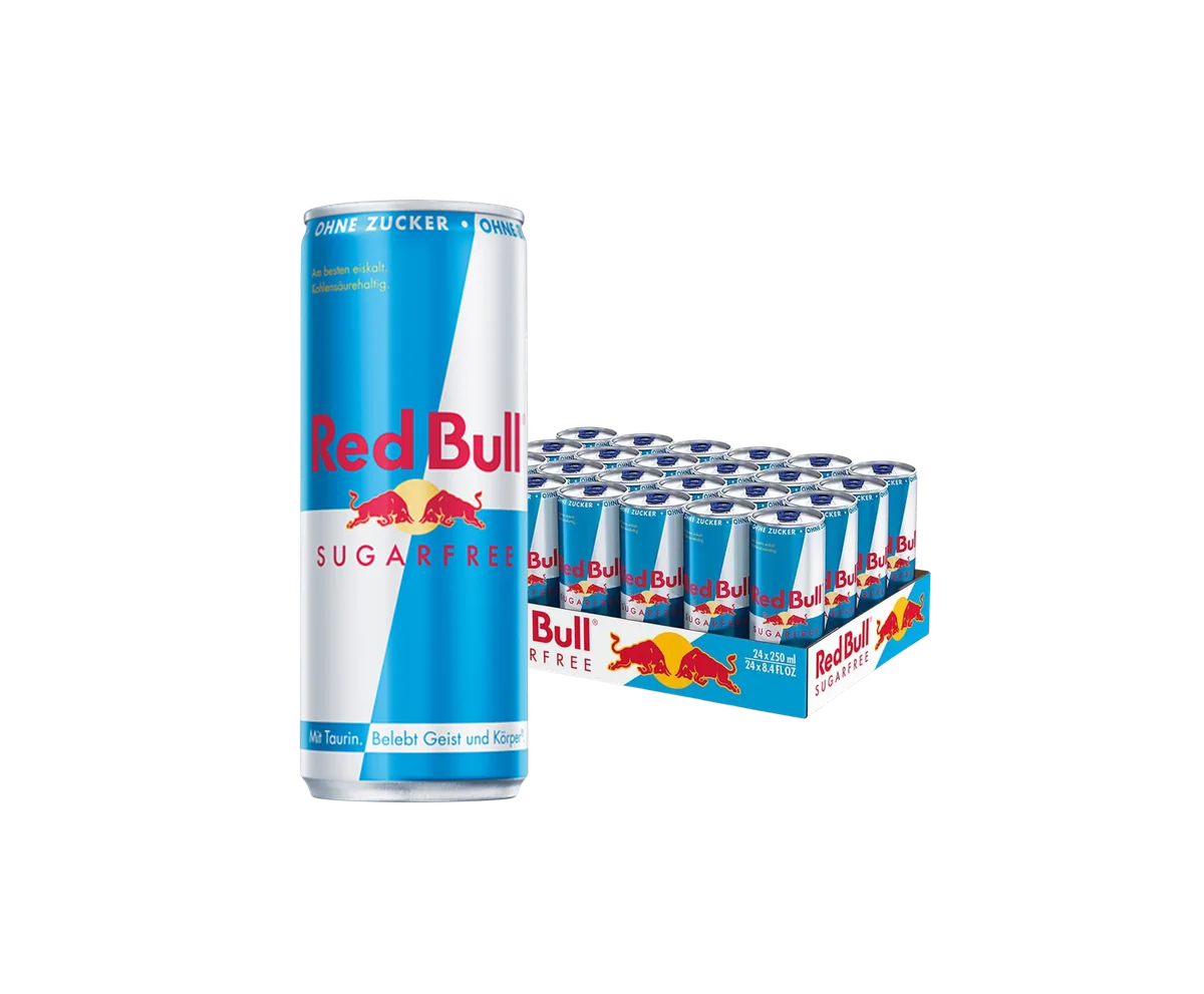 Red Bull Sugarfree 24x0,25lt Dose – Bild 2