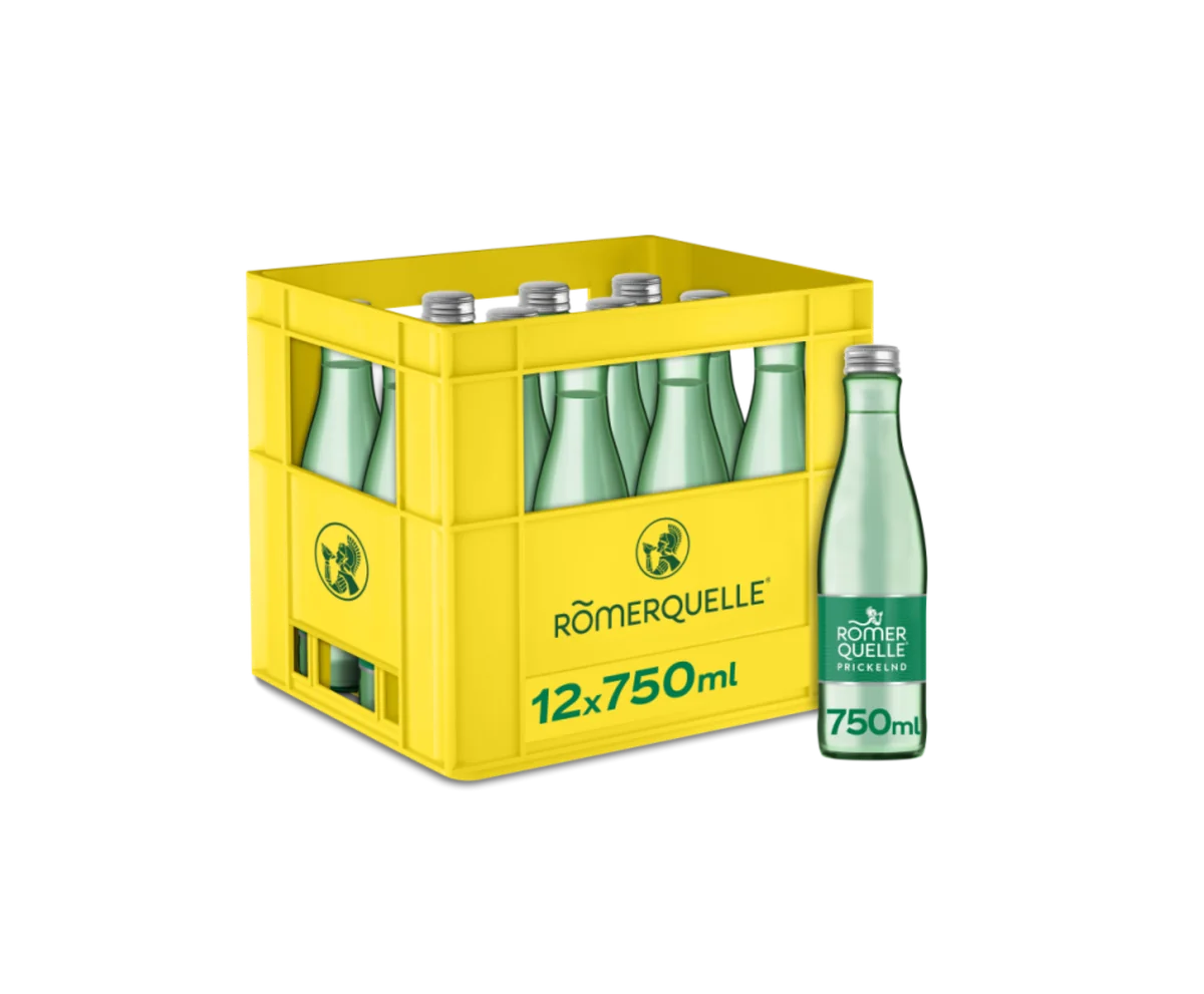 Römerquelle Mineralwasser prickelnd 12x0,75lt