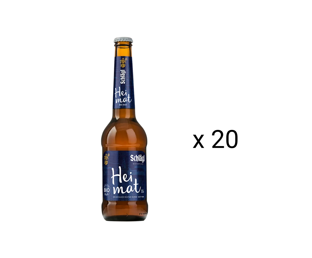 Schlägl Heimat Bio Bier 20x0,33lt