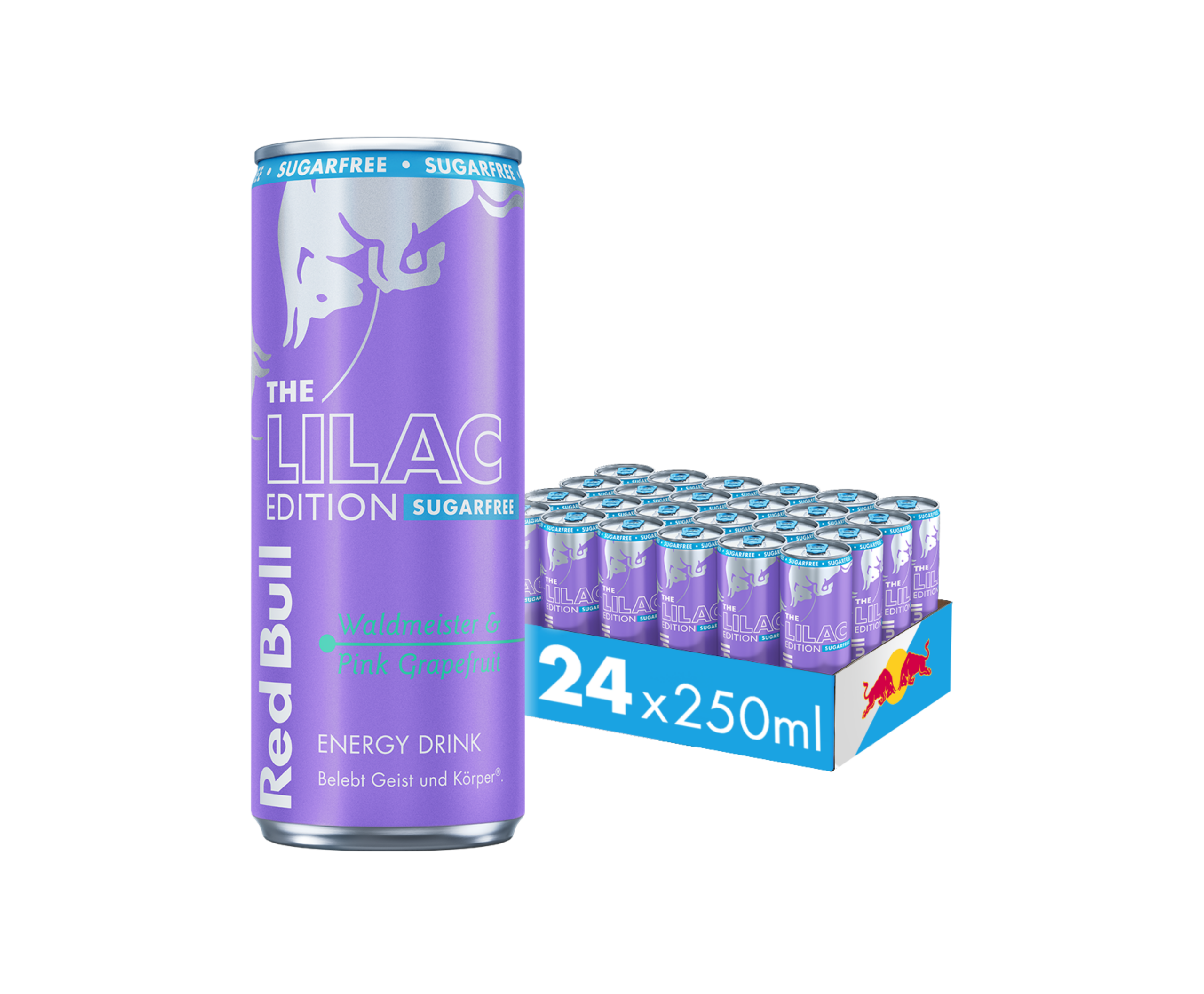 Red Bull Lilac Edition (Sugarfree) 24x0,25lt Dose – Bild 2