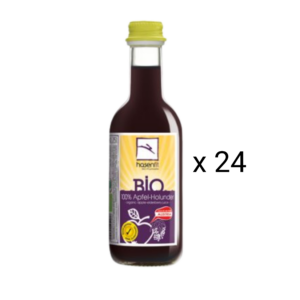 Hasenfit Bio Apfel-Holunder, naturtrüb 24x0,25lt